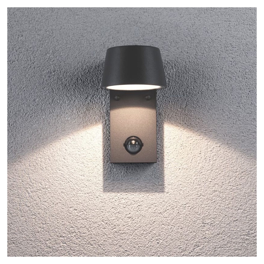 Paulmann 94453 - LED/6W IP44 Iluminação de parede exterior com sensor CAPEA 230V