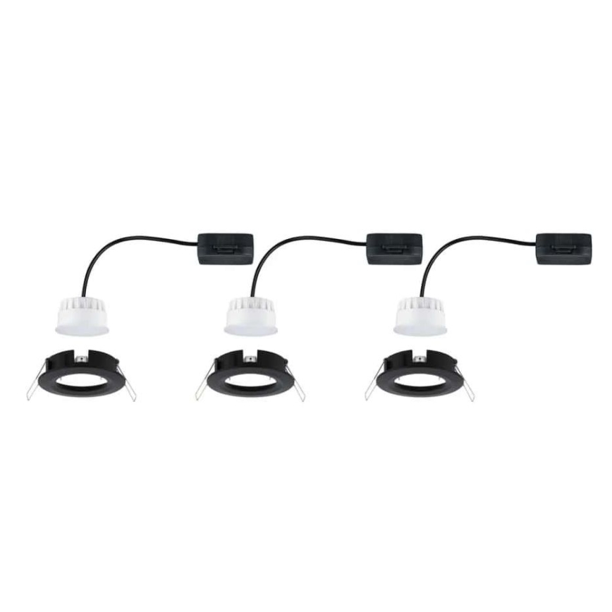 Paulmann 94473 - CONJUNTO 3xLED/6W IP44 Iluminação embutida de casa de banho NOVA 230V