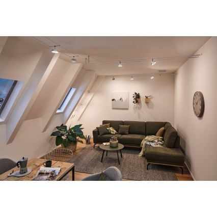 Paulmann 94475 - CONJUNTO 5xLED/5W Spot para sistema de cable CIRCLE 230V cromo mate