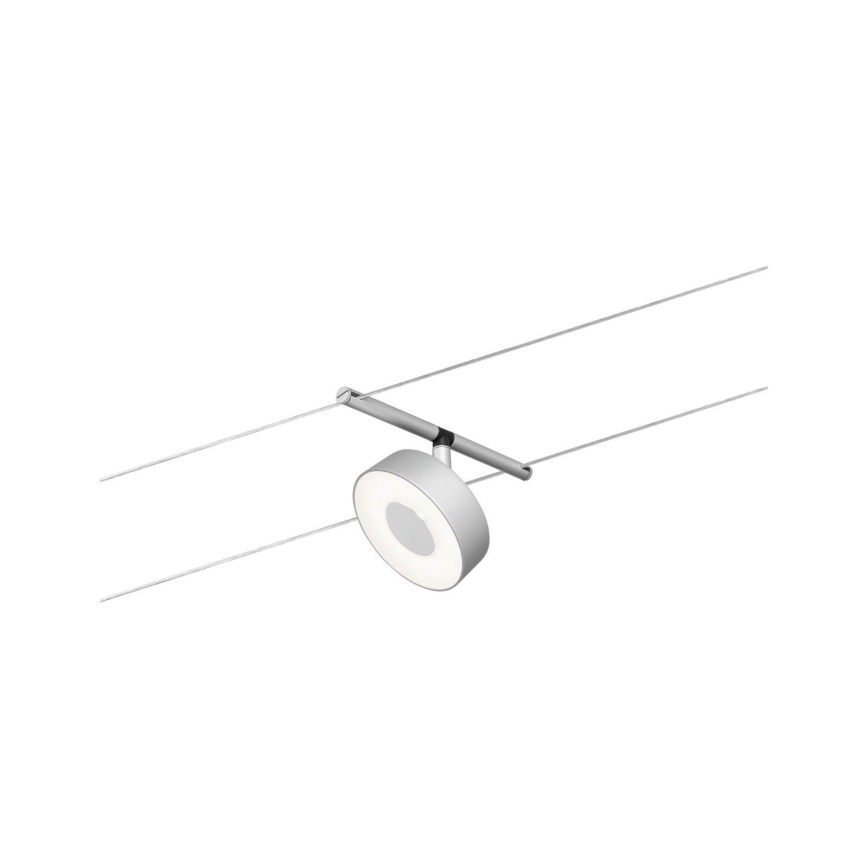 Paulmann 94475 - KIT 5xLED/5W Sistema completo de cabos de suspensão CIRCLE 230V cromado mate