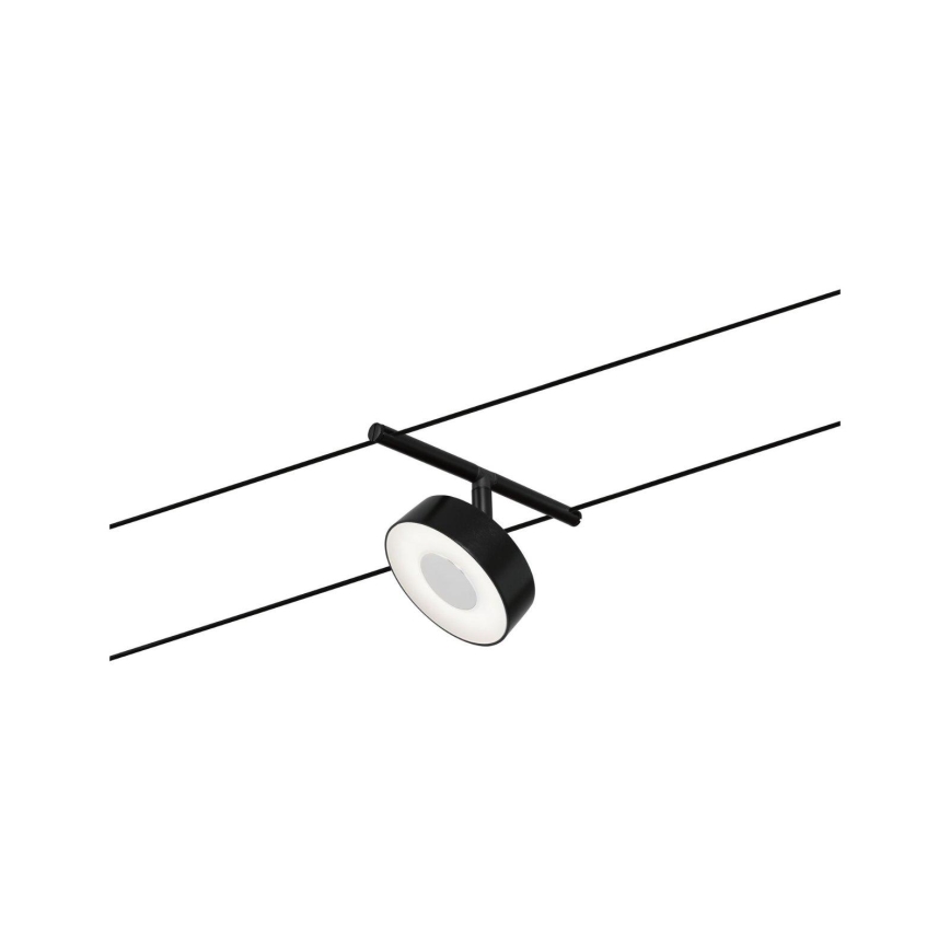 Paulmann 94479 - Conjunto 5x LED de 5W Sistema completo de cabos CIRCLE 230V preto