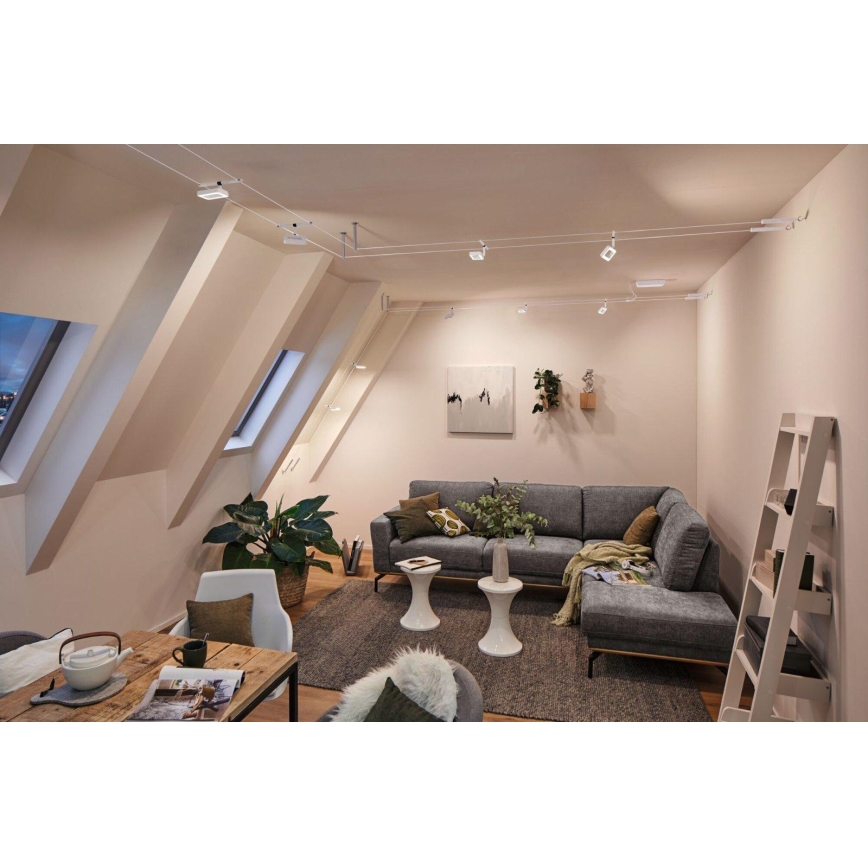 Paulmann 94483 - CONJUNTO 5xLED/4,8W Foco para sistema de cable FRAME 230V blanco