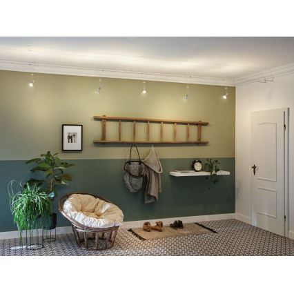 Paulmann 94487 - 1xGU5,3/50W Spot para sistema de cabos COMET 230V cromo mate