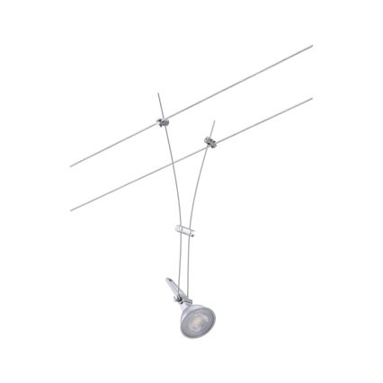 Paulmann 94487 - 1xGU5,3/50W Spot para sistema de cabos COMET 230V cromo mate