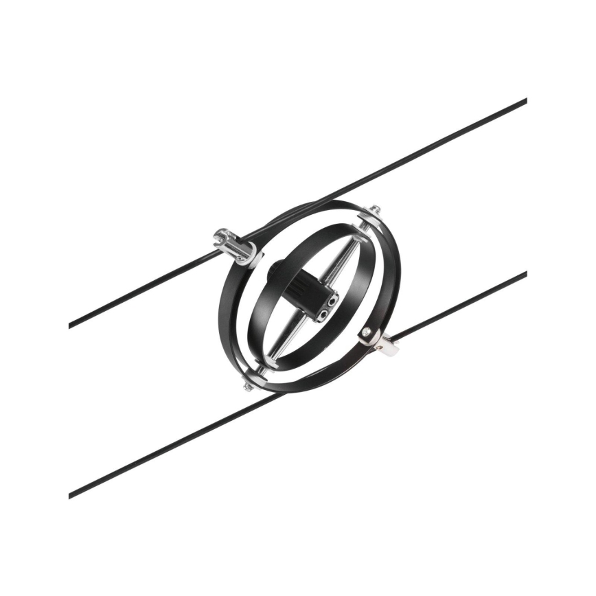 Paulmann 94494 - CONJUNTO 8xGU5,3/7,5W Foco para sistema de cable CARDAN 230V negro