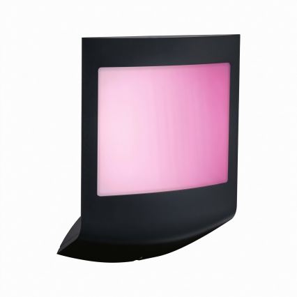 Paulmann 94513 - RGBW LED/8,2W IP44 Aplique de parede para exterior regulável com sensor de movimento e de crepúsculo PADEA 230V antracite