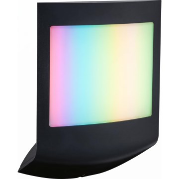 Paulmann 94513 - RGBW LED/8,2W IP44 Aplique de parede para exterior regulável com sensor de movimento e de crepúsculo PADEA 230V antracite