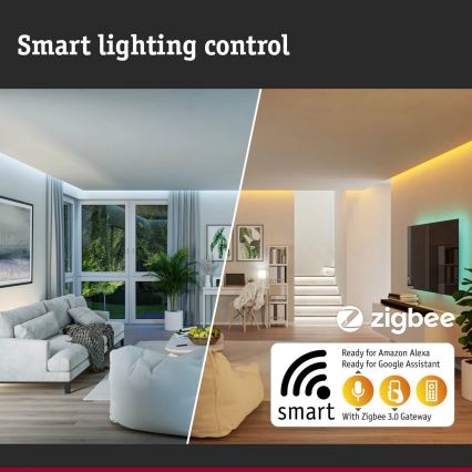 Paulmann 94513 - RGBW LED/8,2W IP44 Número de casa regulável com sensor de movimento e crepúsculo PADEA 230V antracite