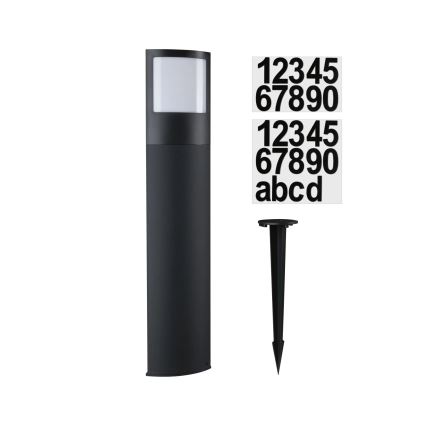 Paulmann 94515 - LED/8,5W IP44 Luminária regulável para número da casa com sensor de movimento e sensor crepuscular PADEA 230V antracite