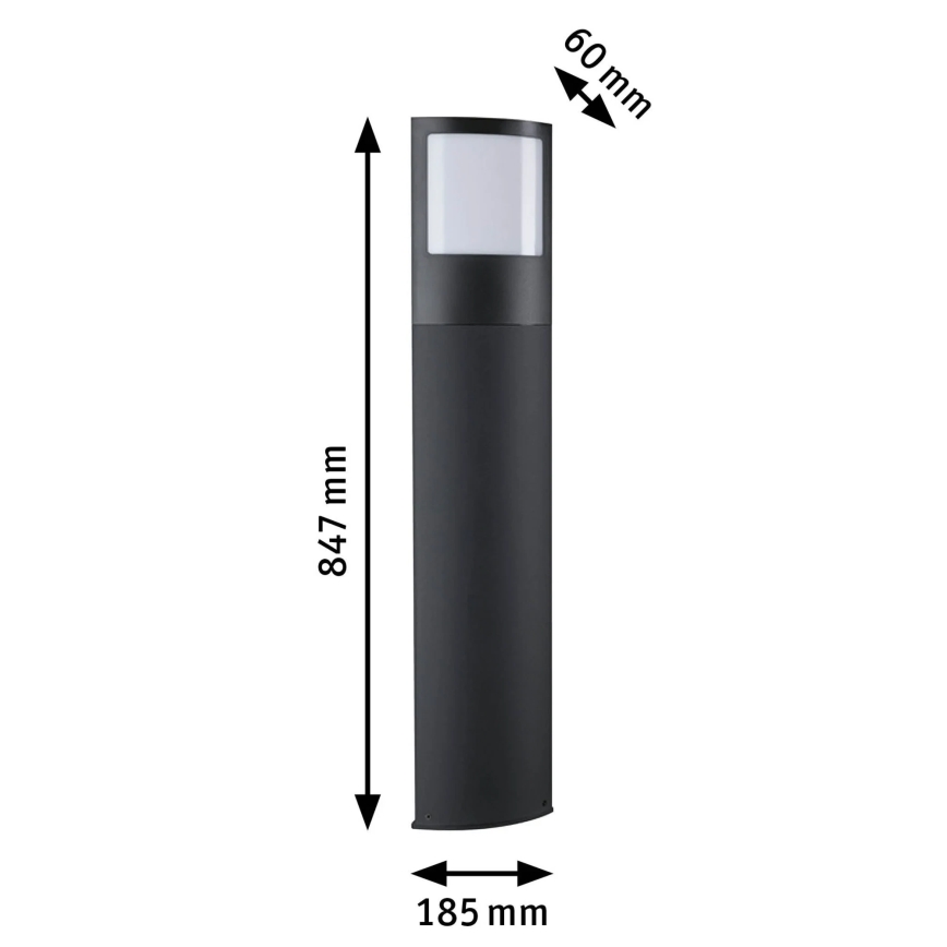 Paulmann 94515 - LED/8,5W IP44 Luminária regulável para número da casa com sensor de movimento e sensor crepuscular PADEA 230V antracite