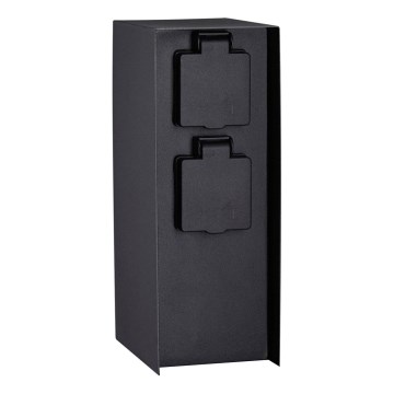 Paulmann 94657 - Coluna exterior com tomada RIO 2Z SCHUKO 230V IP44