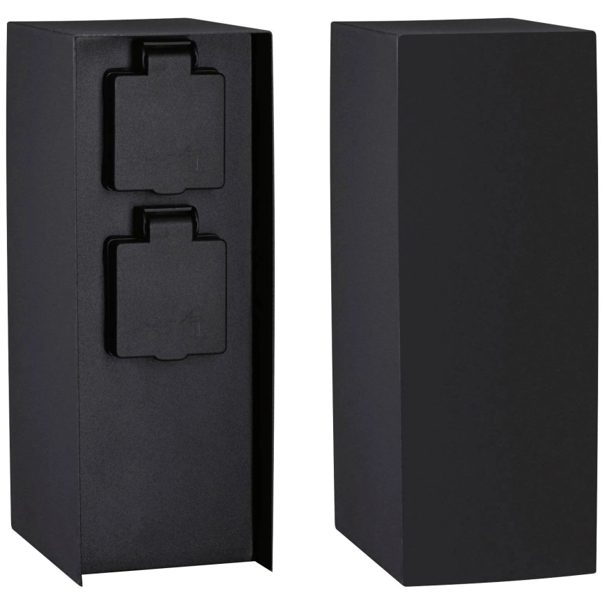 Paulmann 94657 - Coluna exterior com tomada RIO 2Z SCHUKO 230V IP44