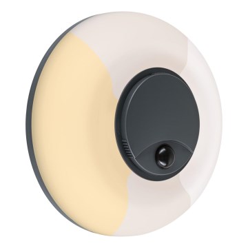Paulmann 94956 - LED/20,5W IP65 Aplique de parede exterior regulável com sensor de movimento e de crepúsculo AUREVA 230V 2200/3000/4000K antracite