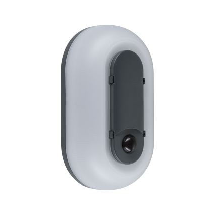 Paulmann 94958 - LED/18,5W IP65 Aplique de parede exterior regulável com sensor de movimento e sensor crepuscular ELUNOR 230V 2200/3000/4000K antracite