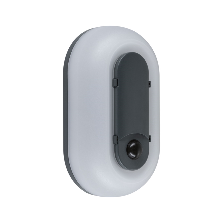 Paulmann 94958 - LED/18,5W IP65 Aplique de parede exterior regulável com sensor de movimento e sensor crepuscular ELUNOR 230V 2200/3000/4000K antracite
