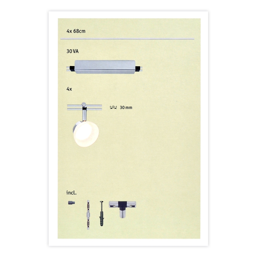 Paulmann 95194 - Candeeiro 4xLED/4W ICE 230V