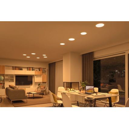 Paulmann 95386 - Luminária embutida para banheiro LED/15W IP44 com dimmer SMART VELUNA 230V