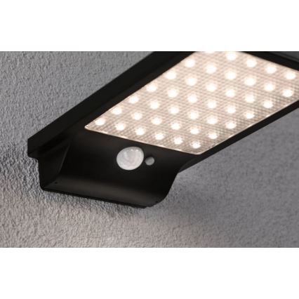 Paulmann 95393 - Luminária de parede solar LED/4W IP44 regulável com sensor SOLVEIG 3,7V 2000 mAh