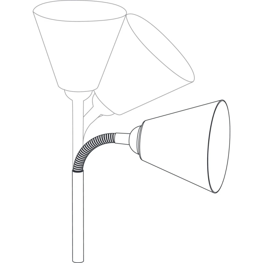 Paulmann 95427 - 1xE14/20W Candeeiro de parede flexível JUNUS para uma tomada 230V