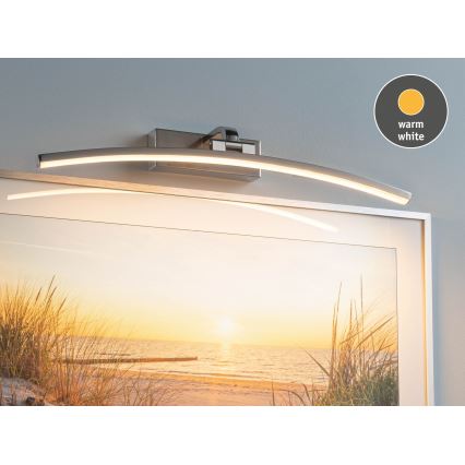Paulmann 95558 - Candeeiro para quadros BENTO LED/10W 230V 50 cm cromo fosco