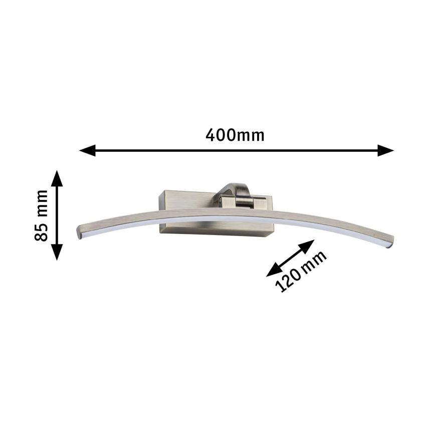 Paulmann 95560 - LED/8,5W Luminária para quadros BENTO 230V 40 cm latão