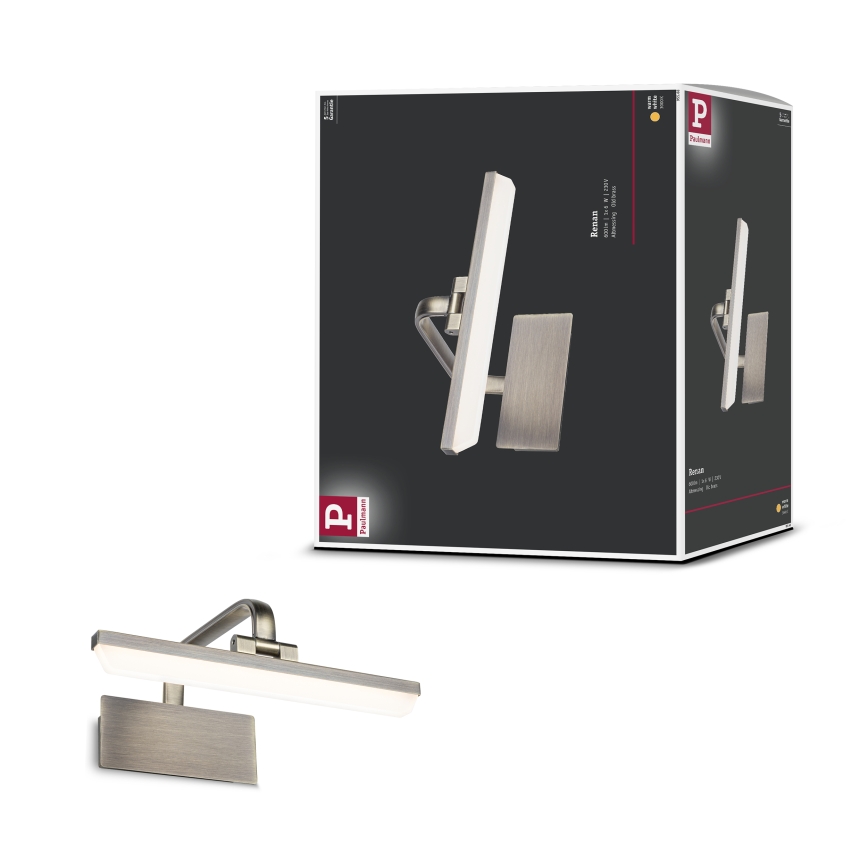 Paulmann 95568 - LED/6W Aplique para quadros RENAN 230V 30 cm latão