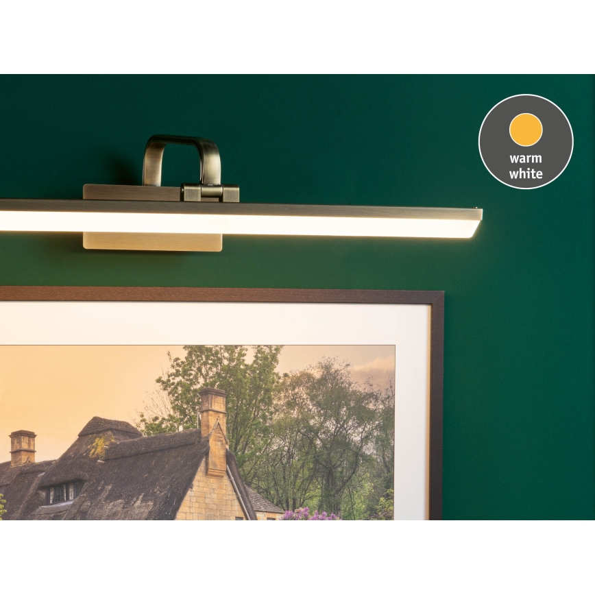 Paulmann 95570 - LED/11W Iluminador para quadros RENAN 230V 60 cm latão