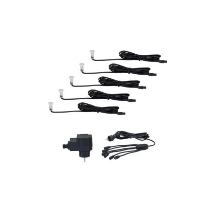 Paulmann 98891 - CONJUNTO 5X LED/0,16W IP67 Iluminação embutida exterior MICRO 230V