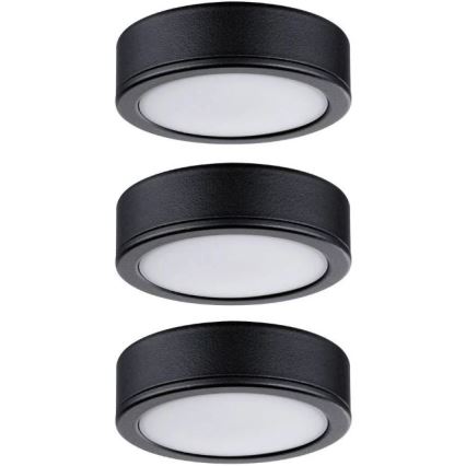 Paulmann 99990 - CONJUNTO 3xLED/3,5W Iluminação em móveis PUKK 230V