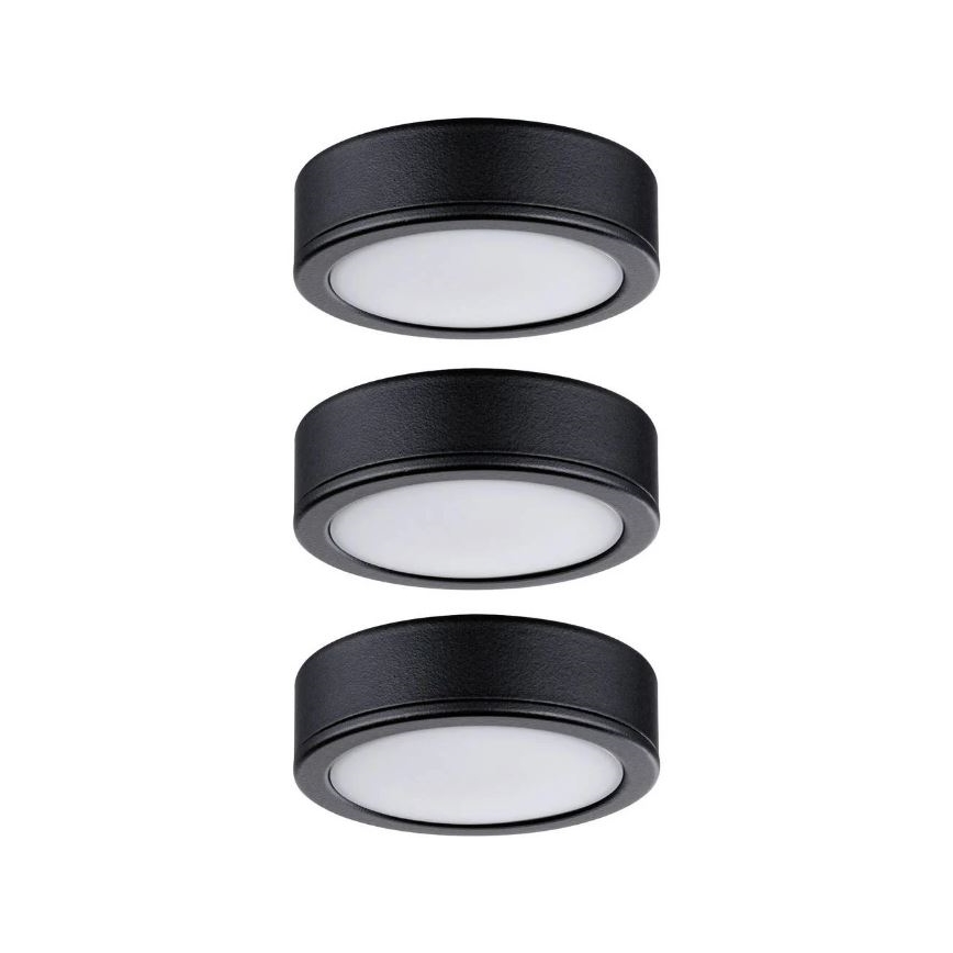 Paulmann 99990 - CONJUNTO 3xLED/3,5W Iluminação em móveis PUKK 230V