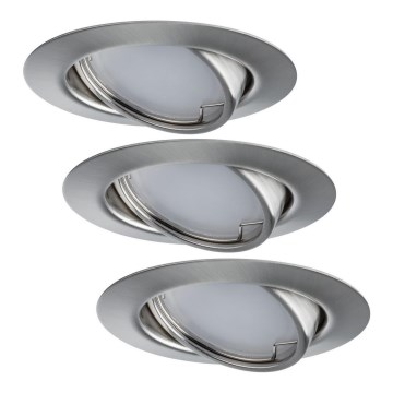 Paulmann - TIP 3969 - CONJUNTO 3xLED/4,9W Luz embutida COIN 230V