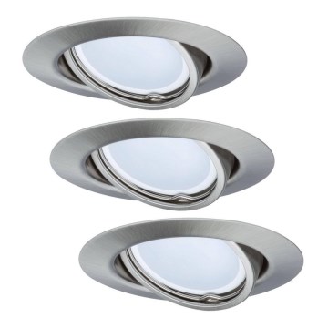 Paulmann - TIP 3974 - CONJUNTO 3xLED/4,9W Luz embutida COIN 230V