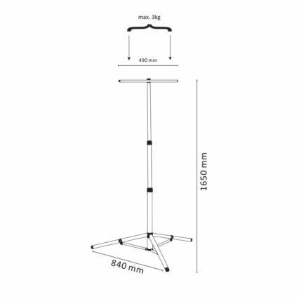 Pé na reflektor 165 cm