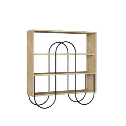 Peça de prateleira NORFOLK 99x96 cm bege/preto
