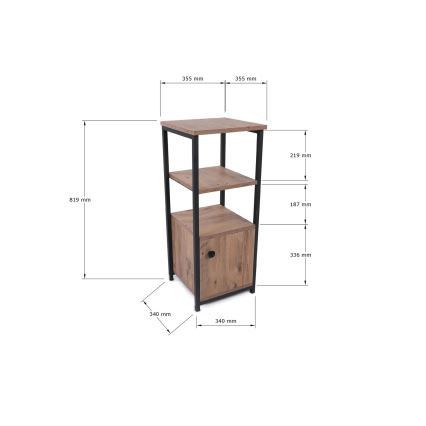 Peça de prateleira STIL 81,9x35,5 cm bege/preto
