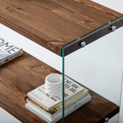 Peça de prateleira VENEDIK 80x90 cm pinho/transparente