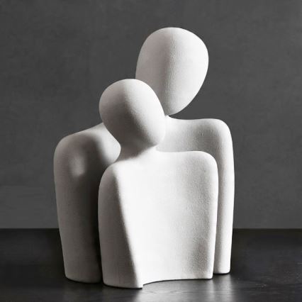 Peça decorativa de mesa 20x5,5x14,5 cm branca