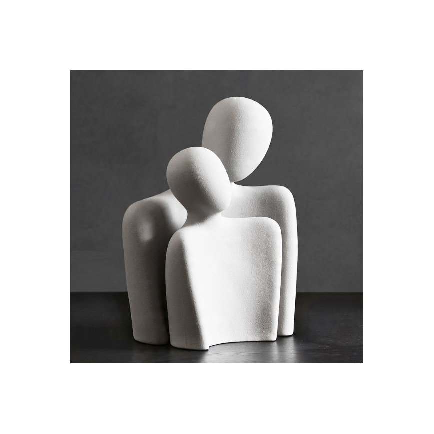 Peça decorativa de mesa 20x5,5x14,5 cm branca