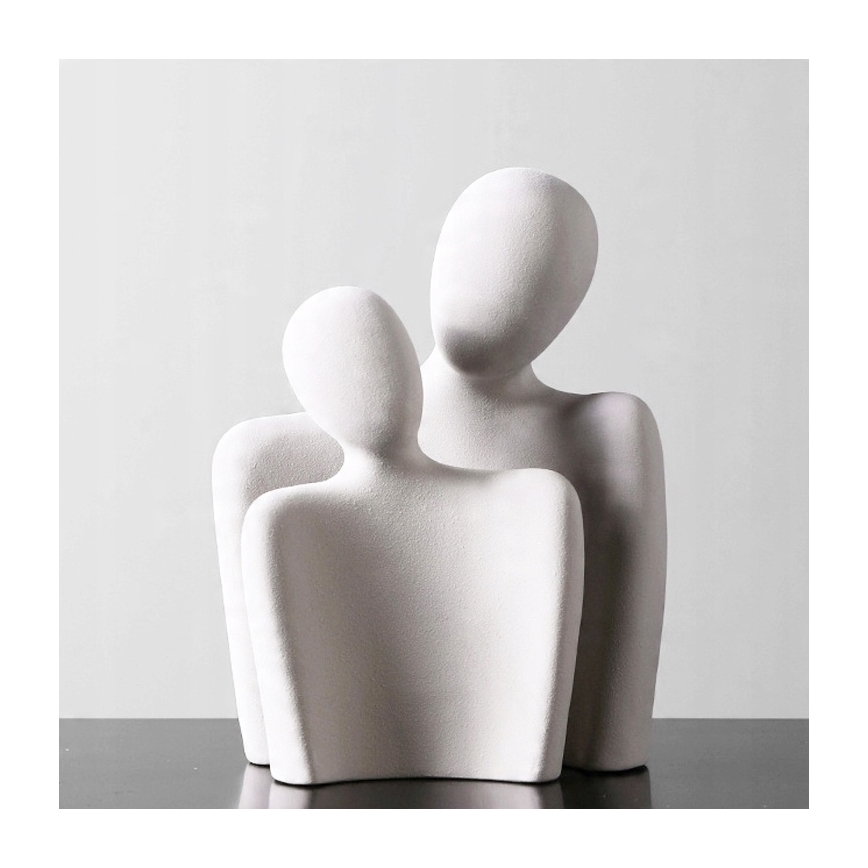 Peça decorativa de mesa 20x5,5x14,5 cm branca