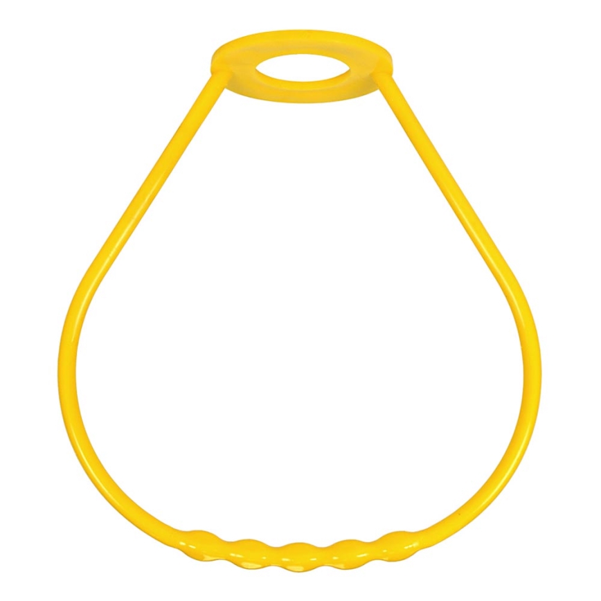 Pega de candelabro plástico amarelo