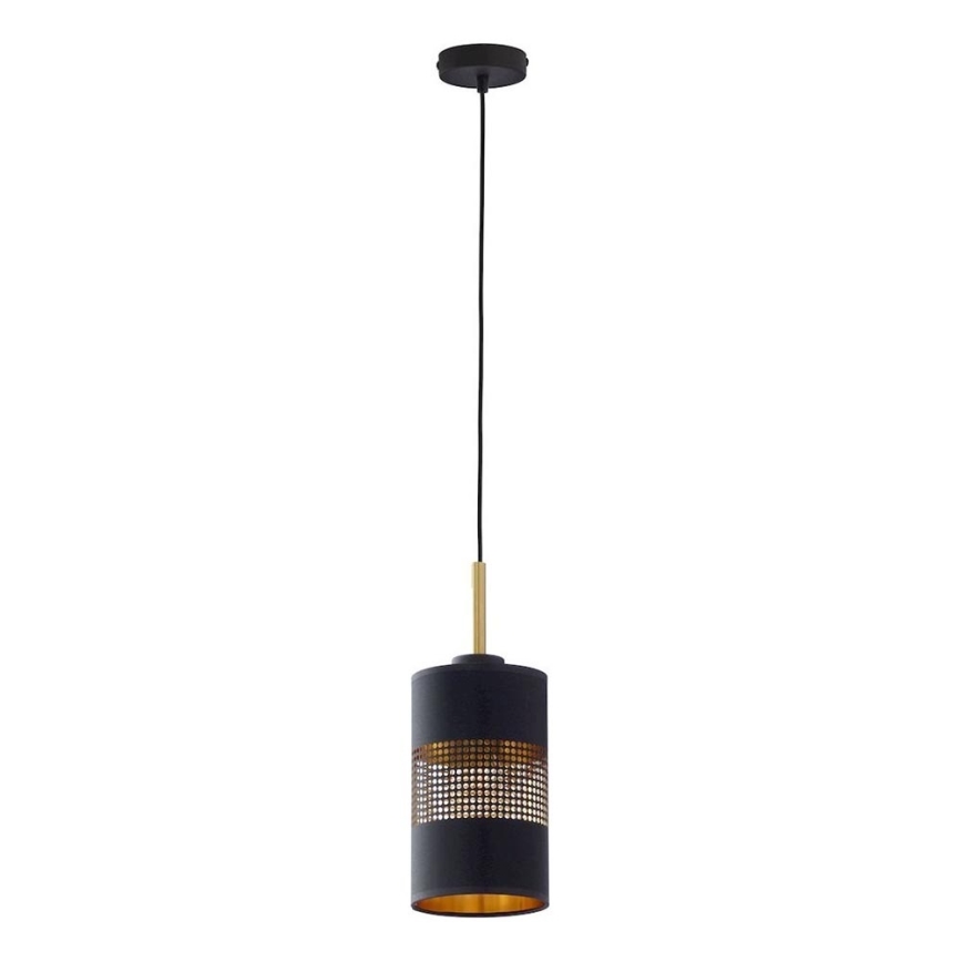 Pendente BOGART 1xE27/15W/230V preto/dourado