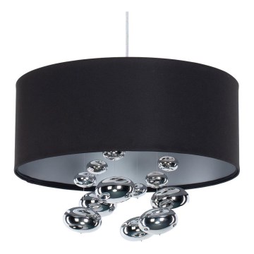 Pendente BUBBLE em cabo 1xE27/60W/230V Ø 50 cm preto
