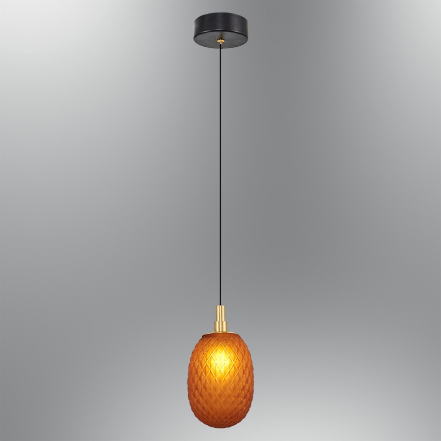 Pendente CACTUS com cabo 1xG9/5W/230V, acabamento em cobre