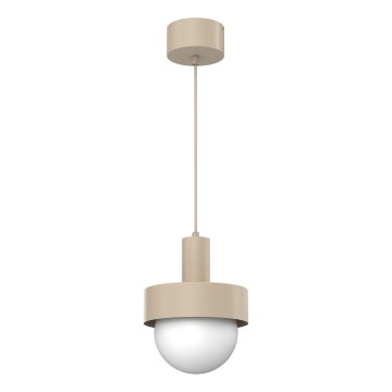 Pendente CANAN em cabo, 1xE27/15W/230V, Ø 20 cm, bege