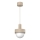 Pendente CANAN em cabo, 1xE27/15W/230V, Ø 20 cm, bege