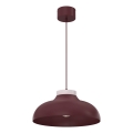 Pendente com cabo BASCA 1xE27/15W/230V bordô/creme