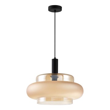 Pendente com cabo BRIZI 1xE27/40W/230V bege/fumado