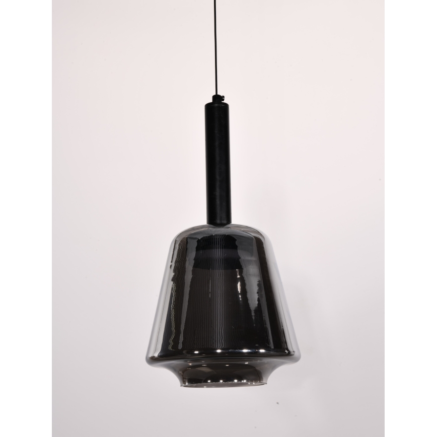 Pendente com cabo BUENO 1xGX53/9W/230V Ø 18 cm preto fumado