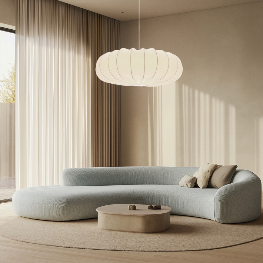 Pendente com cabo CAFEE 1xE27/40W/230V Ø 66 cm branco