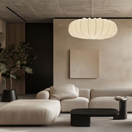 Pendente com cabo CAFEE 1xE27/40W/230V Ø 66 cm branco